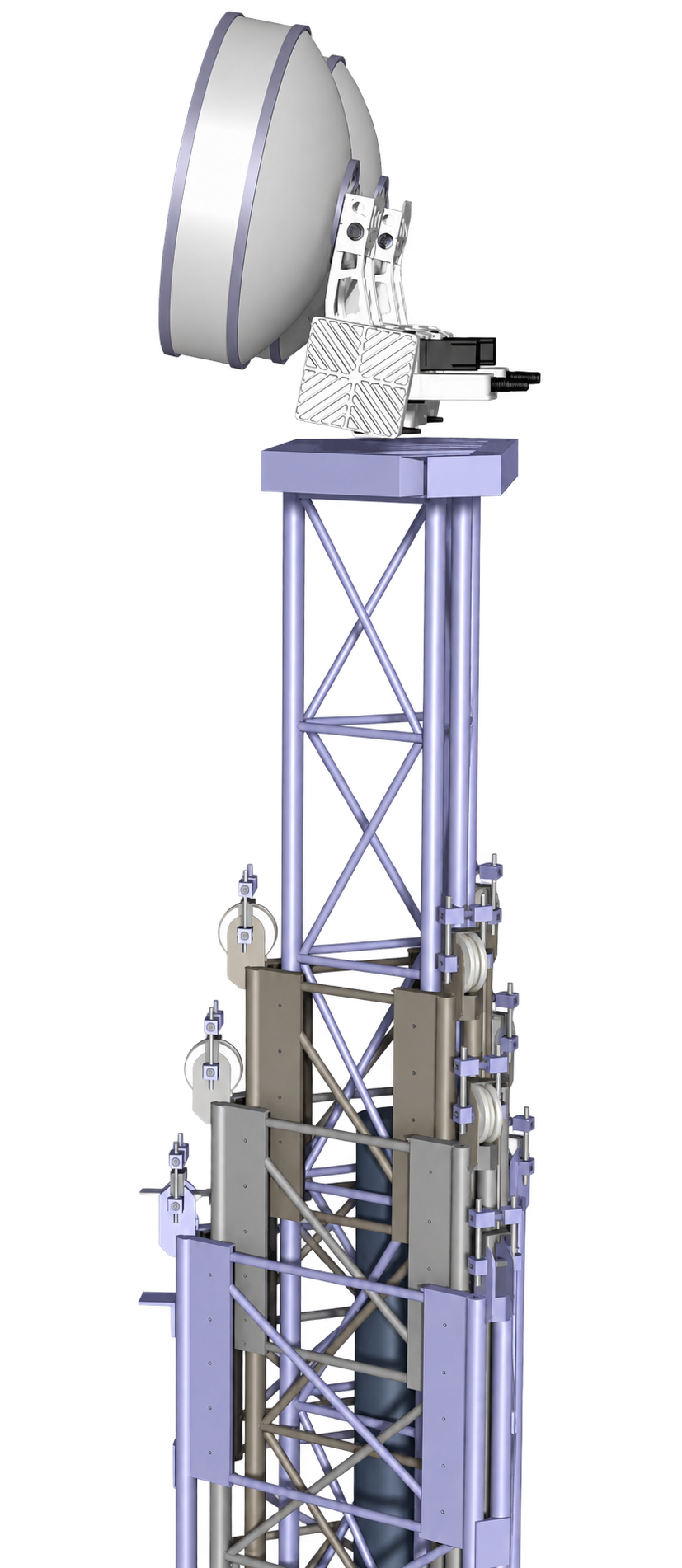 Telescopic antenna head detail
